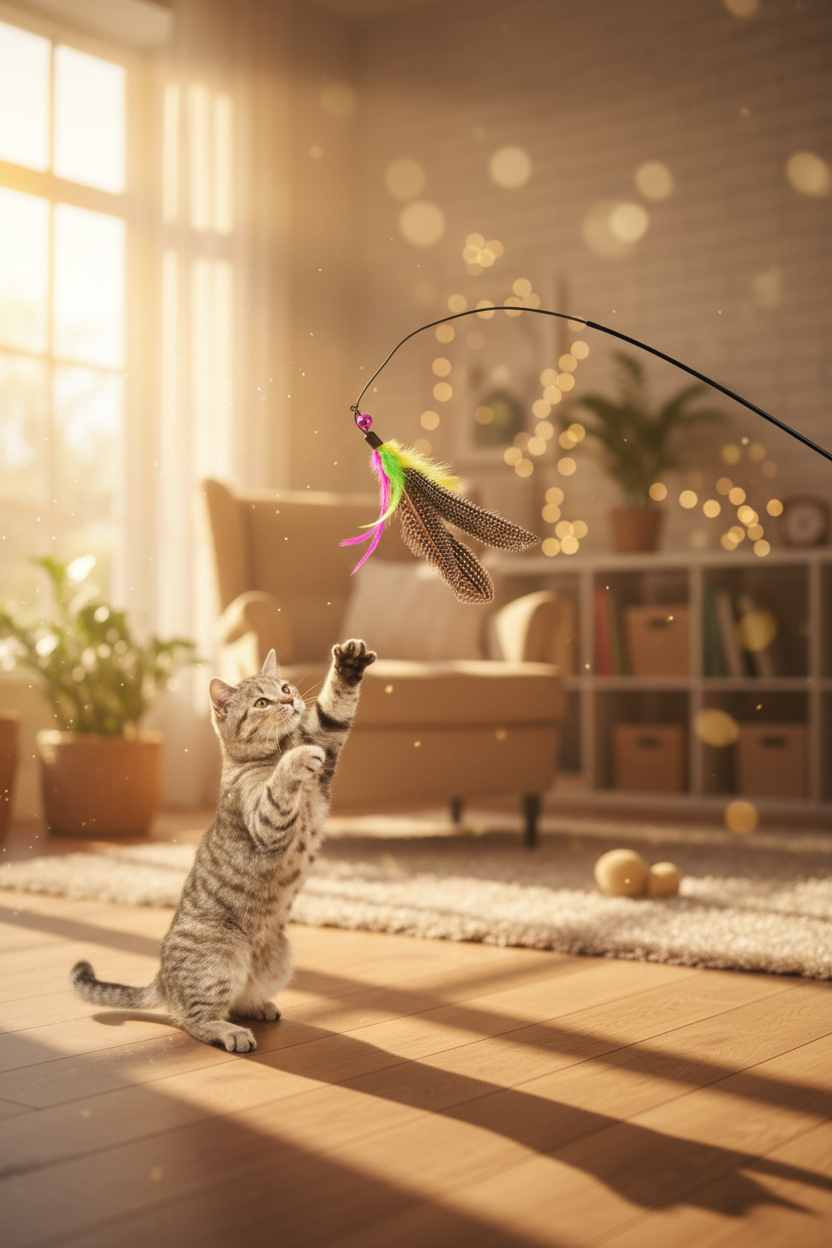 Cat Feather Wand – Whimsical Lifestyle